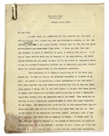 William Taft Letter Signed, With Additional Autograph Note Signed, Regarding His Appointment to the Supreme Court -- ''...This discussion as to Wilson's appointing me to the Bench only amuses me...''